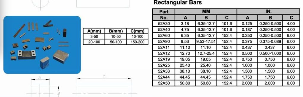 AlNiCo Rectangular Bars